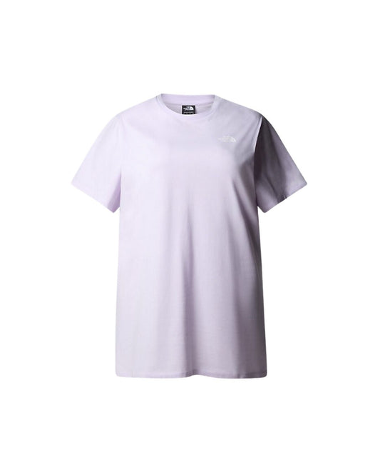 W S/S ESSENTIAL TEE DRESS ICY LILAC